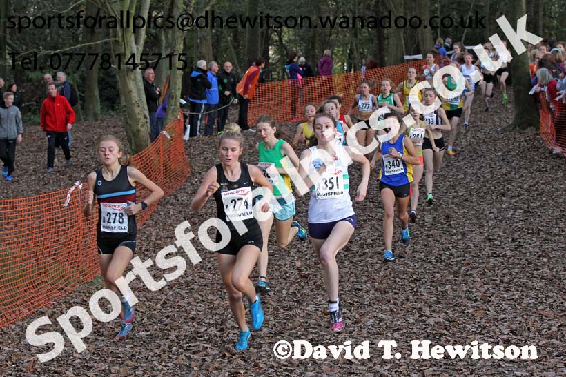 Under-17 womens National Cross Country Relays. Photo: David T. Hewitson/Sports for All Pics